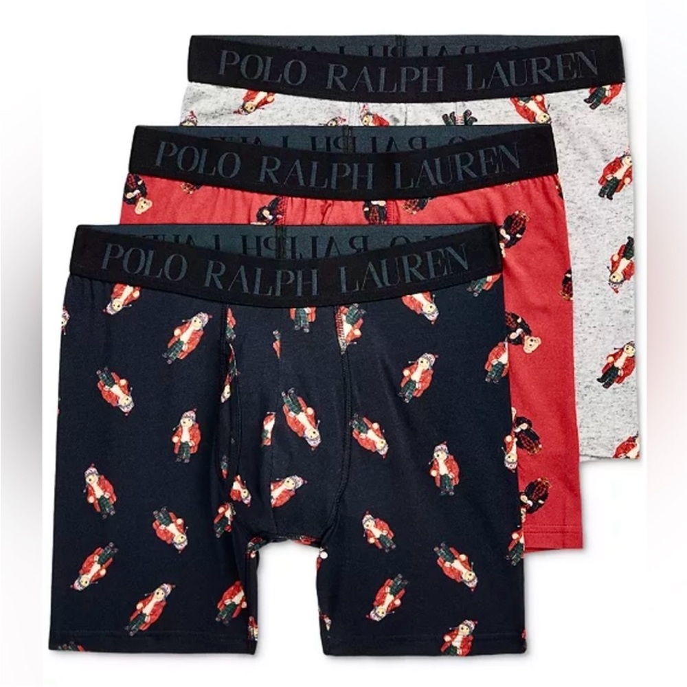 Men’s Polo Ralph Lauren Polo Bear 3 Pack Boxer Briefs